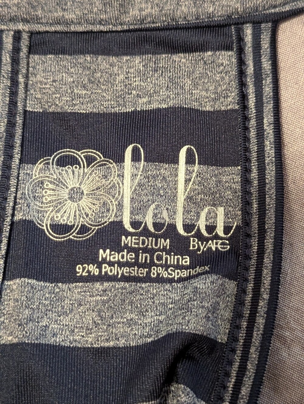 Lola Striped Racerback Tank Dress - Gray & White - Picture 3 of 4